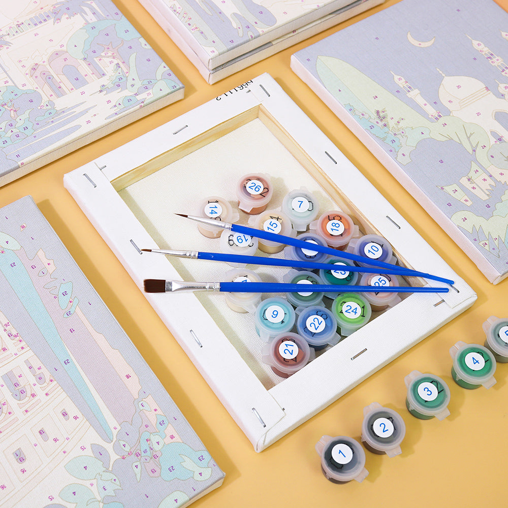 Slavné budovy - Malování podle čísel