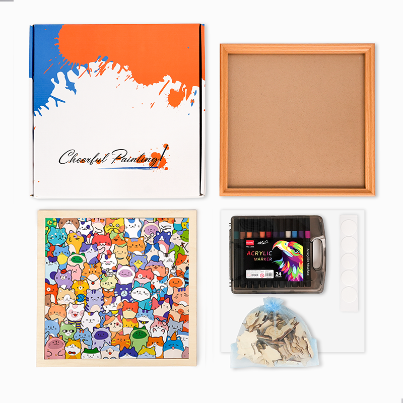 Panda - Dřevěné omalovánky