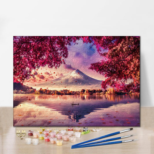 Fuji Fugaku Japonsko Honšú - Malování podle čísel