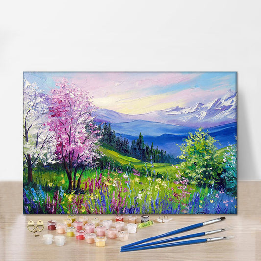 Jaro v Alpách - Malování podle čísel