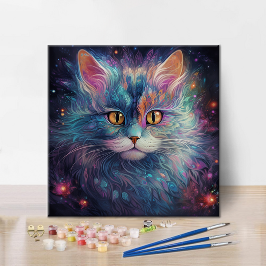Kočka duch - Malování podle čísel