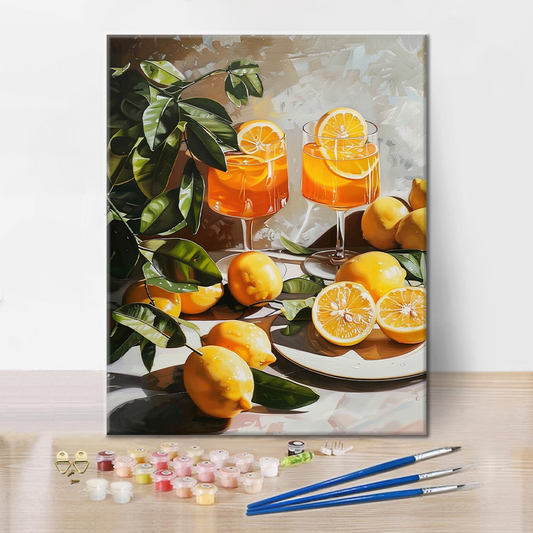 Letní nápoj - Malování podle čísel