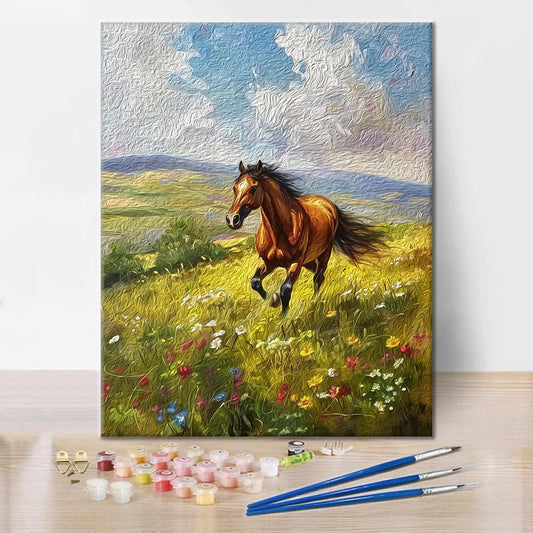 Kůň - Malování podle čísel