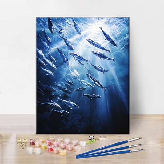 Hlubinná rybka - Malování podle čísel