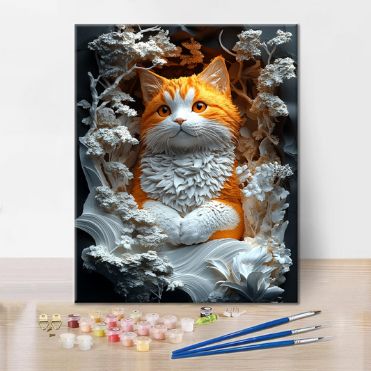 Nevinné kotě - Malování podle čísel