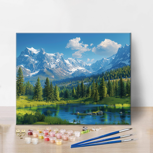 Skalnaté hory - Malování podle čísel