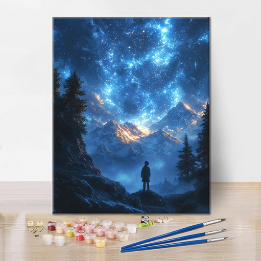 Hvězdná noc - Malování podle čísel