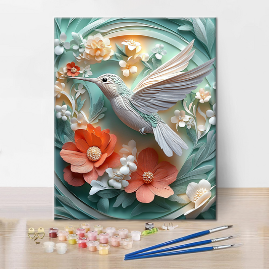 Šeptání kolibříka - Malování podle čísel