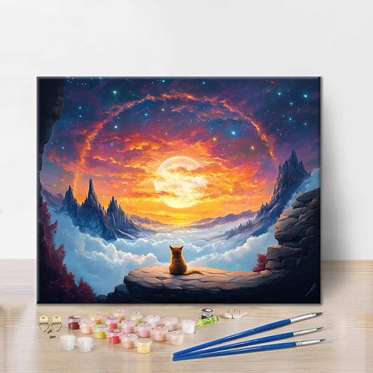 Kočky a Hvězdy - Malování podle čísel