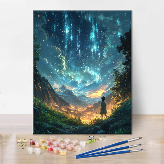 Padající hvězda - Malování podle čísel