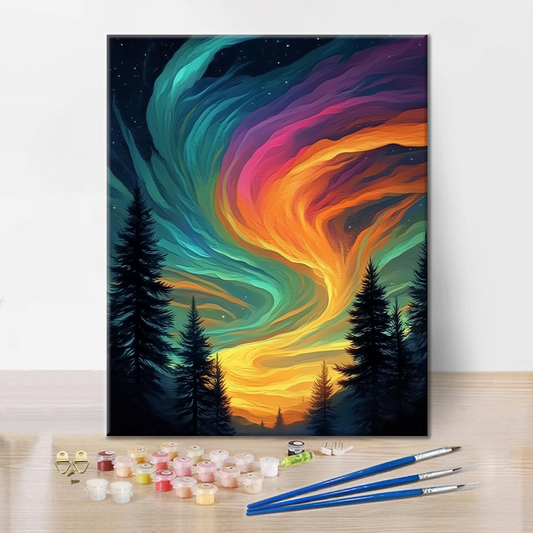 Barevná Vortexová galaxie - Malování podle čísel