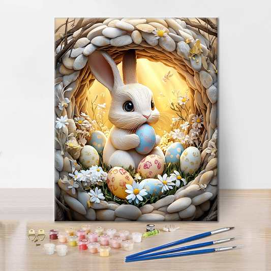 Králík v jeskyni - Malování podle čísel