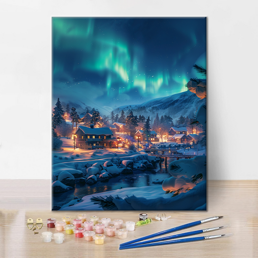 Švýcarské město - Malování podle čísel