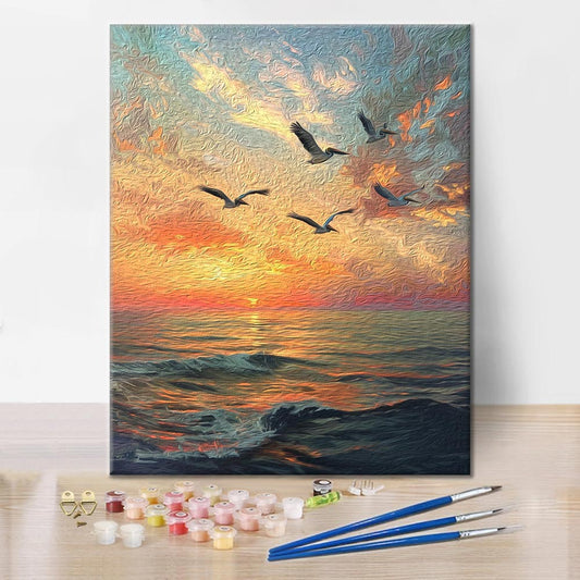 Pelikáni - Malování podle čísel