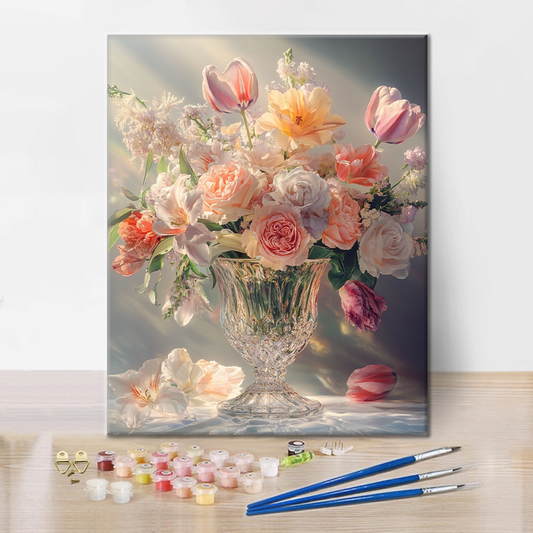 Křišťálová váza - Malování podle čísel