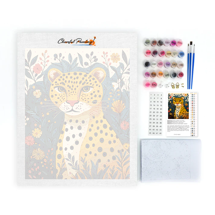 Leopard z Džungle - Malování podle Čísel