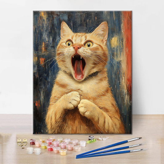 Výkřik Kočky - Malování podle Čísel