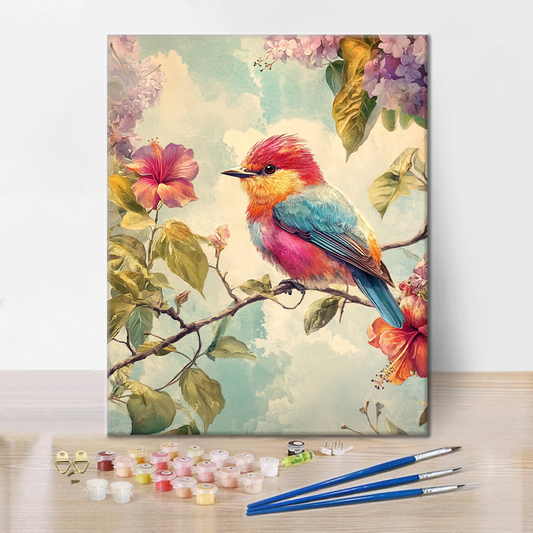 Barevný Pták - Malování podle Čísel