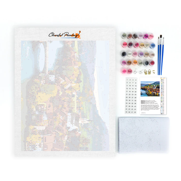 Colorcraft: Švýcarská říční vesnice - Malování podle čísel