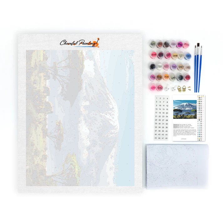 Mount Kilimanjaro - Malování podle čísel