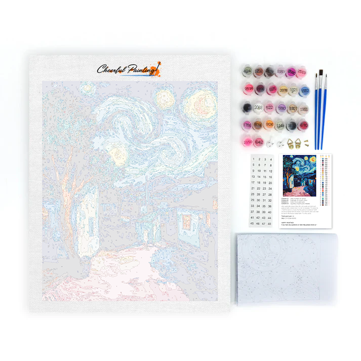 Město pod hvězdami - Paint by Numbers