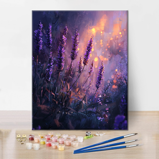 Okouzlující Levandule - Malování podle Čísel