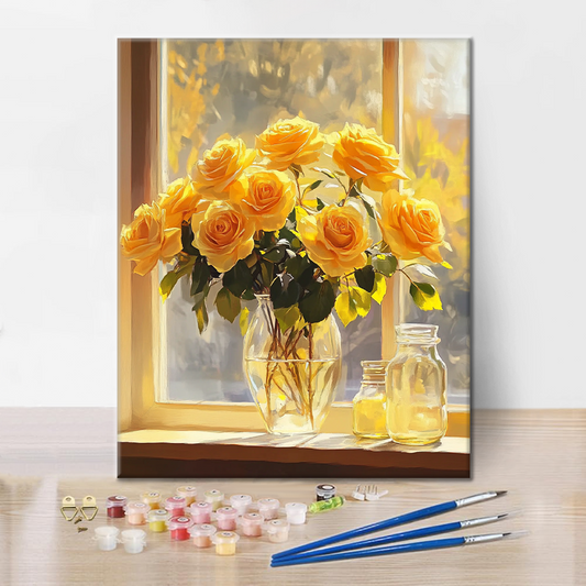 Světlo a Růže - Malování podle Čísel