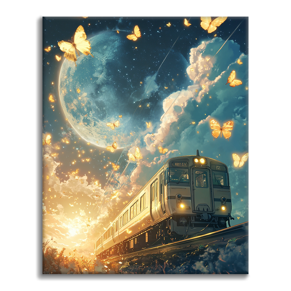 Měsíční Expres - Malování podle Čísel