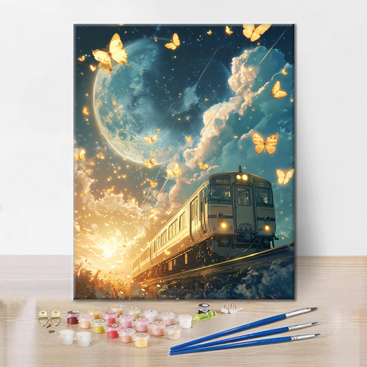 Měsíční Expres - Malování podle Čísel