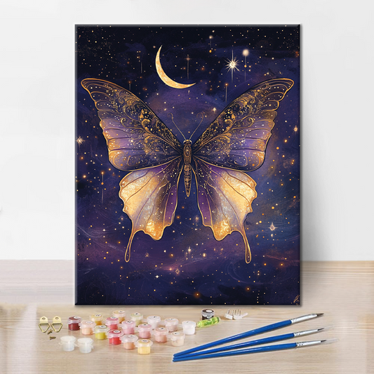 Křídla v Měsíčním Svitu - Malování podle Čísel