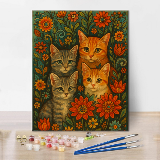 Bohémské Kočky - Malování podle Čísel