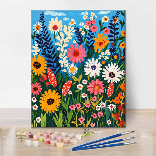 Divoké Květy - Malování podle Čísel