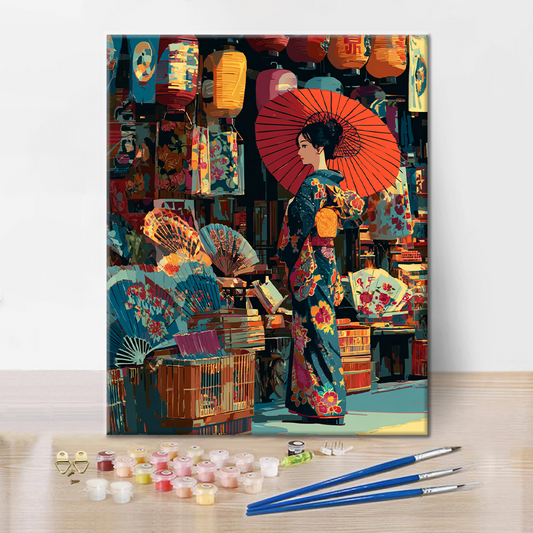 Obchodní koutek - malování podle čísel