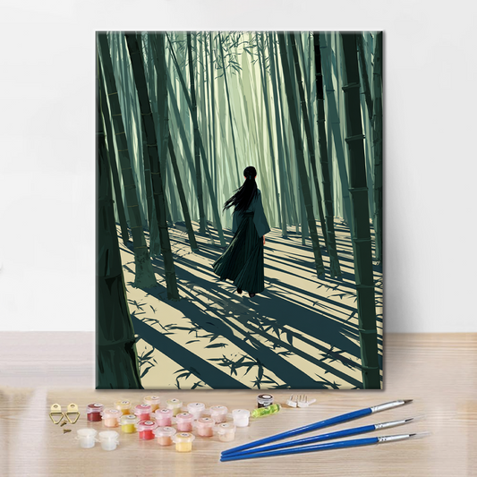 Mistr meče z bambusového háje - Malování podle čísel