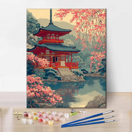 Brána svatyně Čidori - malování podle čísel