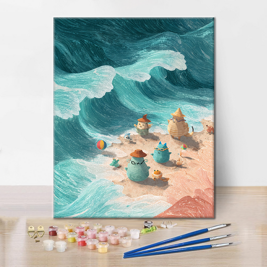 Vlny úžasu - Malování podle čísel