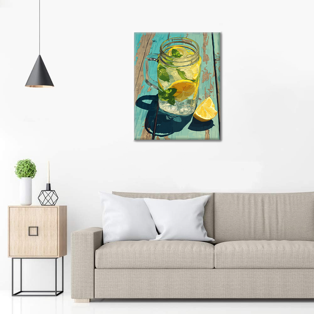 Chlazená limonáda - malování podle čísel