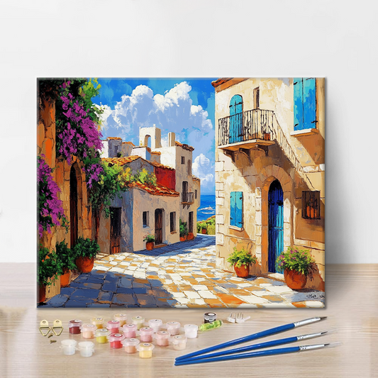 Pobřežní ulička - Malování podle čísel