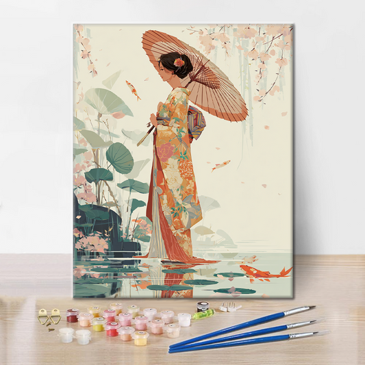 Pozvánka Koi - malování podle čísel