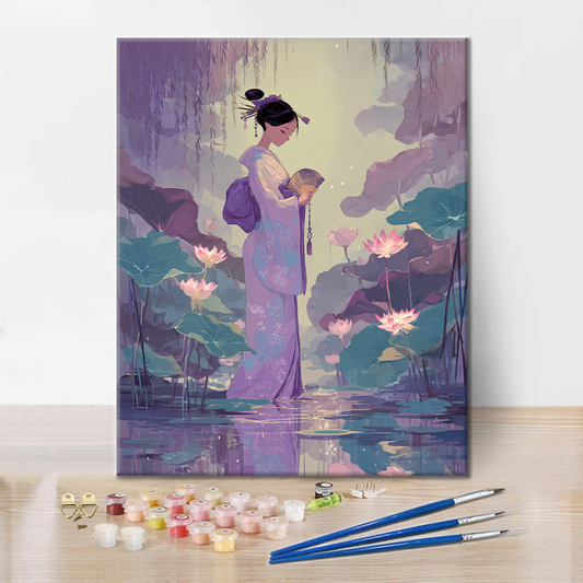 Levandulový vánek - malování podle čísel