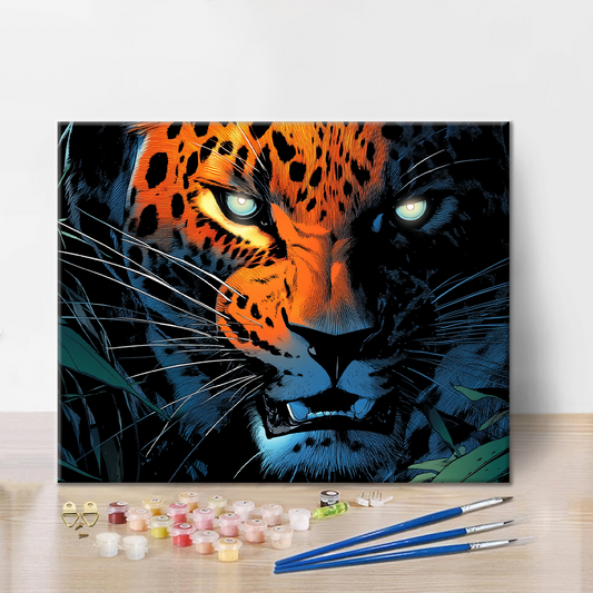 leopard - Malování podle čísel