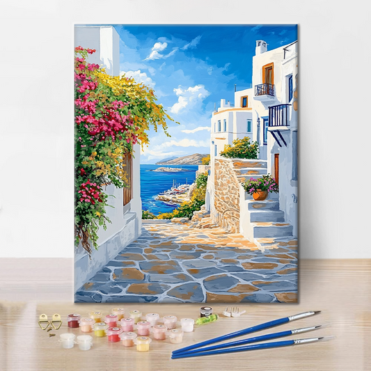 Středomořská procházka - Malování podle čísel