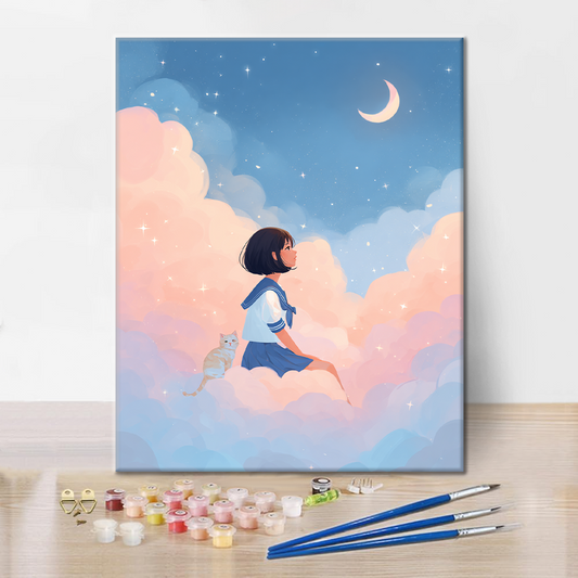 Měsíční sny - malování podle čísel