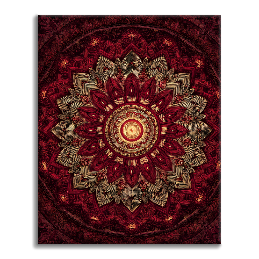 Nebeská mandala - malování podle čísel