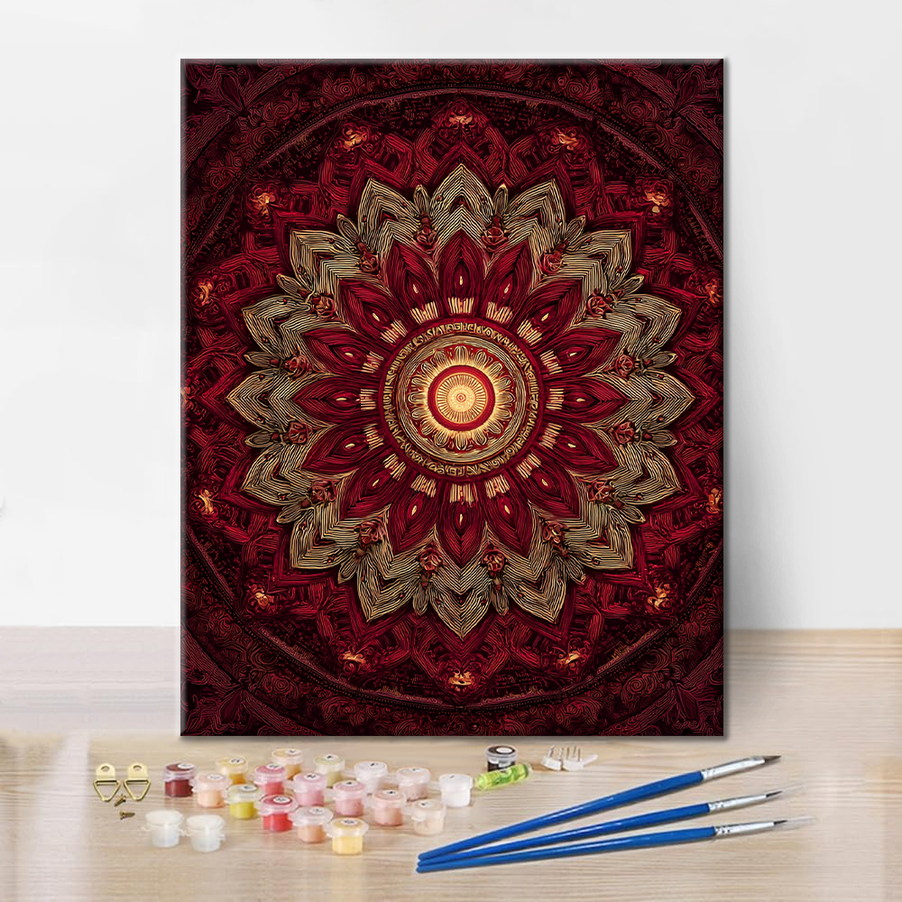 Nebeská mandala - malování podle čísel