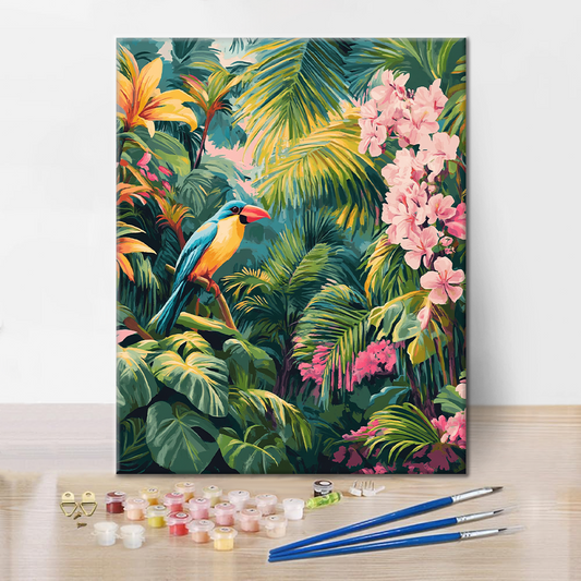 Rajský pták - malování podle čísel