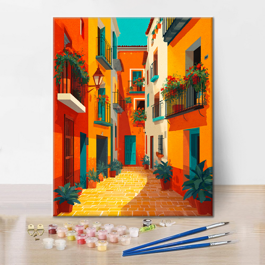 Klidná vesnice - Malování podle čísel