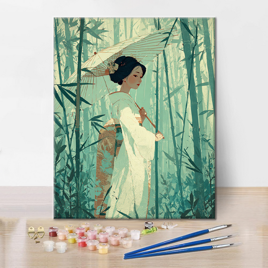 Tichý bambus - malování podle čísel