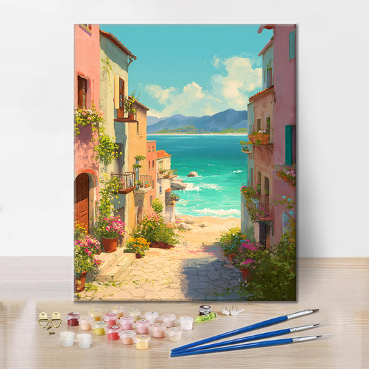 Pobřežní klid - malování podle čísel