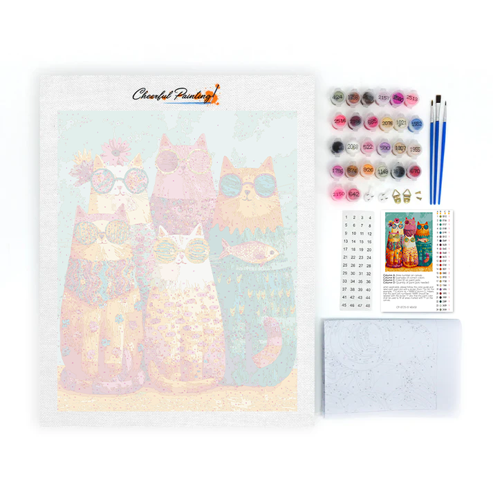 Cool Cat Crew - Malování podle čísel